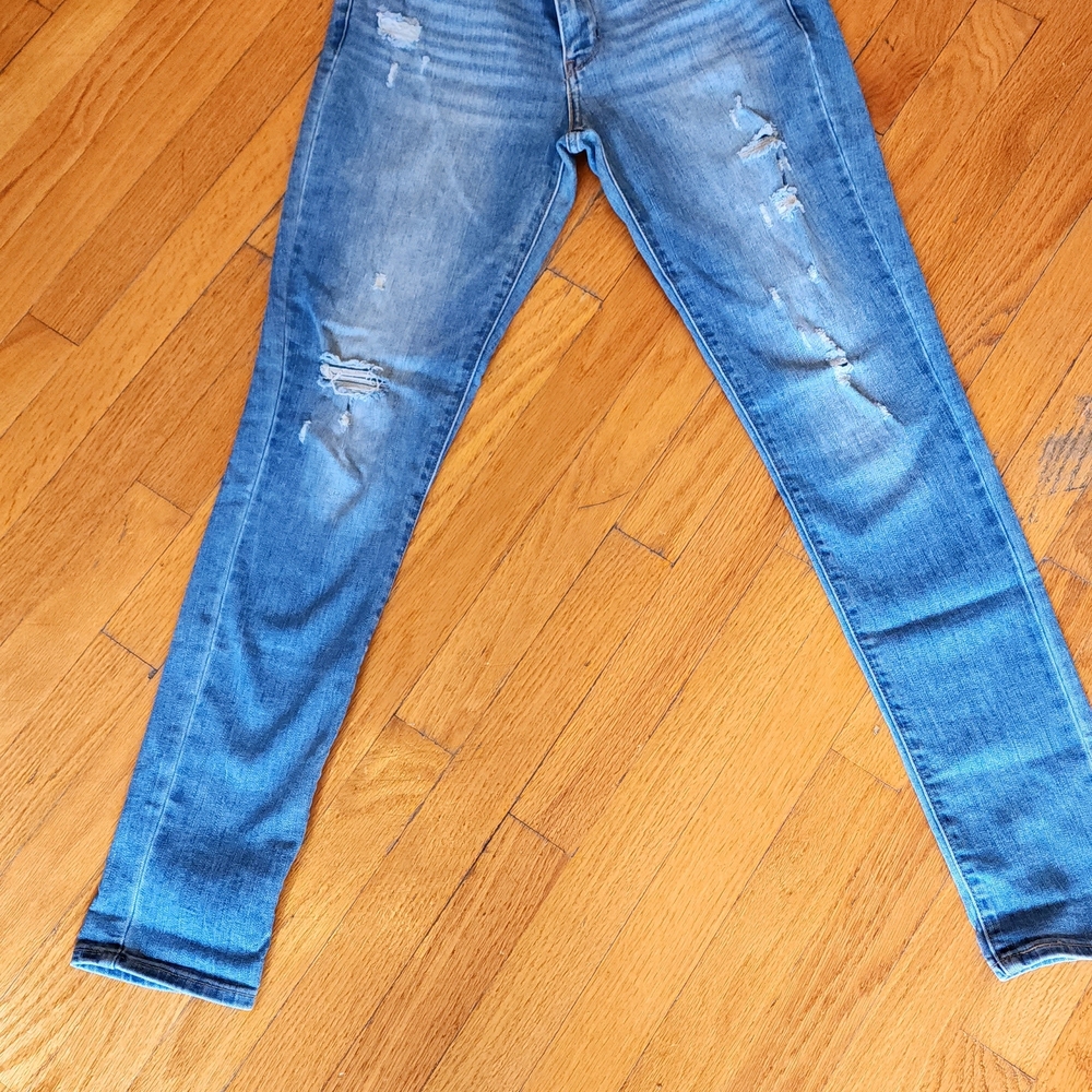Levi's Blue Distressed Skinny Jeans